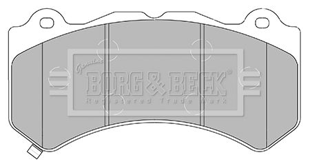 BORG & BECK stabdžių trinkelių rinkinys, diskinis stabdys BBP2436